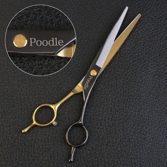 Affordable Custom Name 7'' Straight Shears DC009 For Dog Grooming Schools