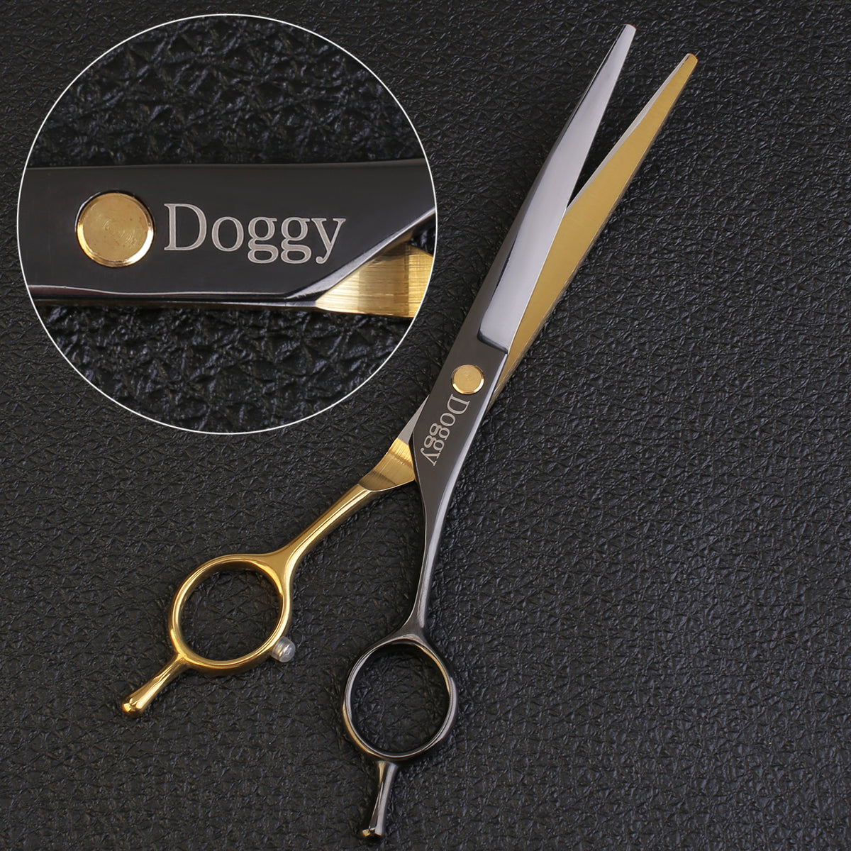 Custom Super Curved Shears Of Grooming Equipment Kit For Dogs DC010